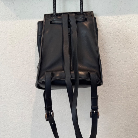 Brighton Vintage Monica Two Toned Leather Backpack A364587 Bag Croc Embossed main image 8